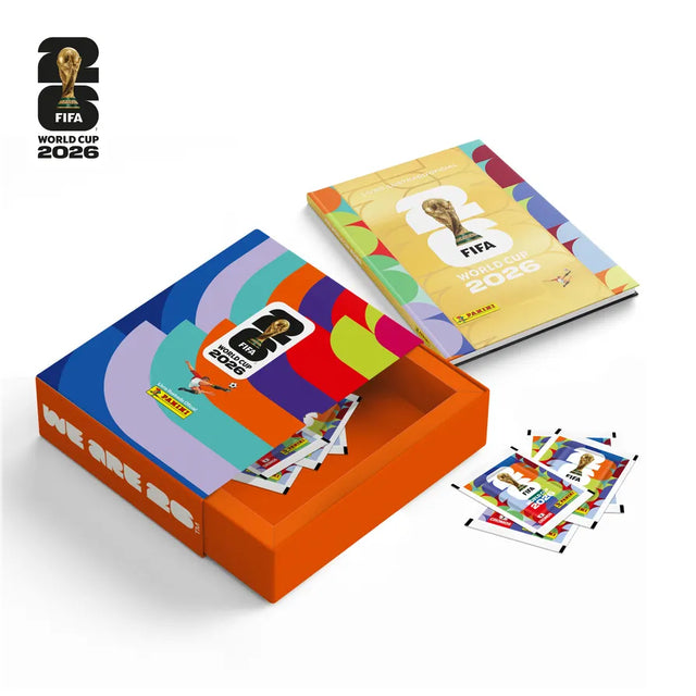 [Promoção Relâmpago] Box Luva Premium - Albúm Capa Dura Ouro + 50 Envelopes FIFA World Cup 2026™